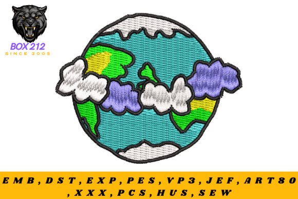 Download Globe Digital Embroidery Design - Design Collection
