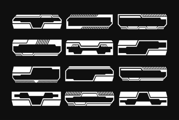 Download Set of White Frame Board Shape Design - Design Collection