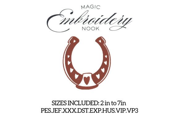 Download Lucky Horseshoe Embroidery Design - Design Collection