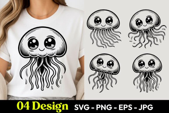 Download Kawaii Jellyfish SVG PNG - Jellyfish svg Collection