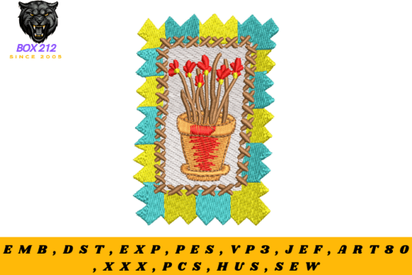 Download Plant Pot – Digital Embroidery Design - Design Collection