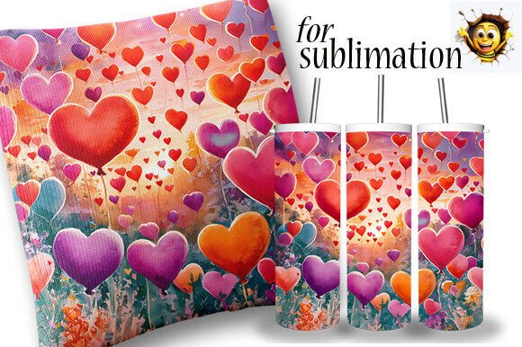 Download Heart Sublimation Valentine's Day Design - Design Collection