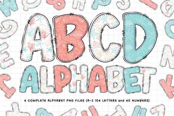 Download Shellfish Alphabet Letters Clipart - Shellfish Collection