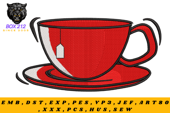 Download Teacup Digital Embroidery Design - Design Collection