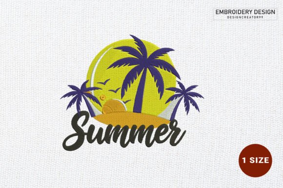 Download Summer Embroidery Design - Design Collection