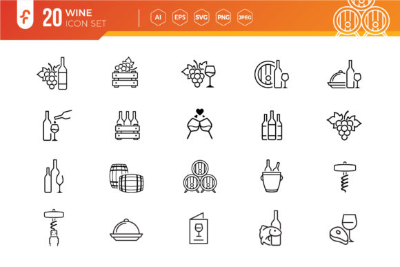 Download Wine Icon Set Design - Design Collection