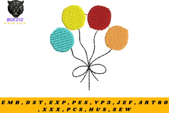 Download Balloons – Digital Embroidery Design - Design Collection