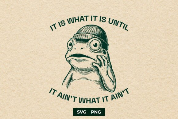 Download Funny Sarcastic Frog SVG Design - Design Collection