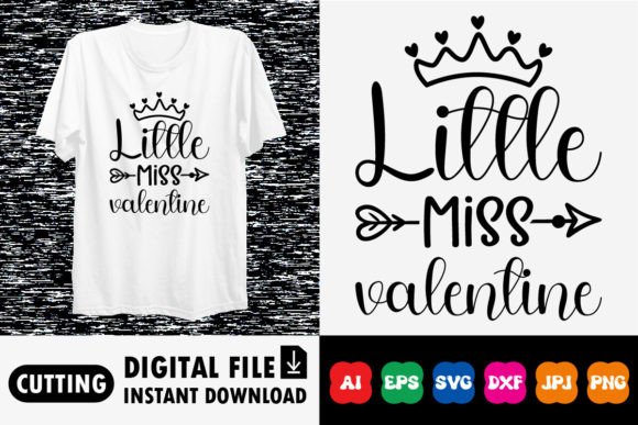 Download Little Miss Valentine Shirt Design - Design Collection