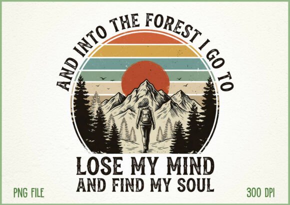 Download Vintage Hiking Nature Adventure Design - Design Collection