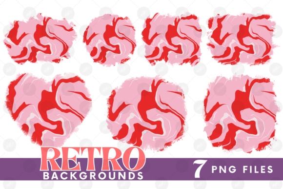 Download Retro Background Png Fluid Marble Paper - Fluid Collection