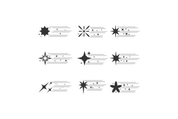 Download Sparkle Star Icon Different Shape Design - Design Collection