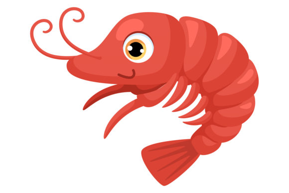 Download Shrimp Cartoon Character. Shellfish Baby - Shellfish Collection