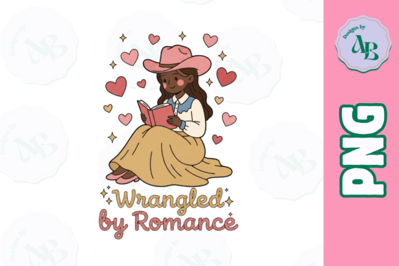 Download Bookish Cowboy Romance Funny PNG Design - Design Collection