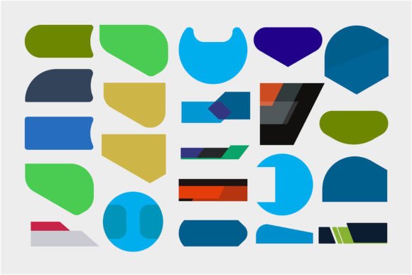 Download Vector Set of Minimalist Shape Design - Design Collection